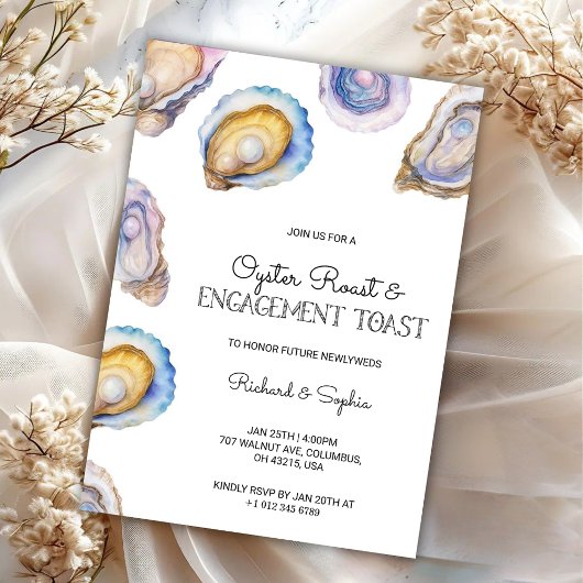 Elegant  invitation card of engagement party einladung