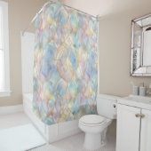 Elegant Iridescent Abstract Duschvorhang (Beispiel)