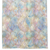 Elegant Iridescent Abstract Duschvorhang (Vorderseite)