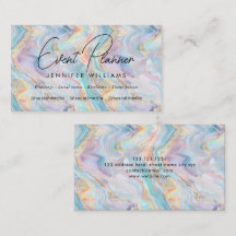 Elegant Iridescent Holographic Agate Marble