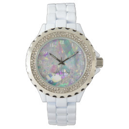 Elegant Iridescent | Kristall Monogram Watch Armbanduhr