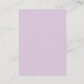 Elegant Iris Baby Shower Book Request Begleitkarte (Rückseite)
