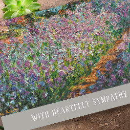 Elegant Iris Beerdigung Entschuldigung für Ihr ver Karte