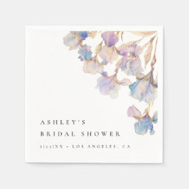 Elegant Iris Brautparty Serviette