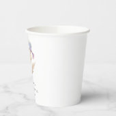 Elegant Iris Floral Baby Shower Pappbecher (Links)