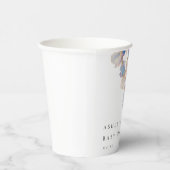 Elegant Iris Floral Baby Shower Pappbecher (Rechts)