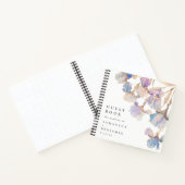 Elegant Iris Floral Wedding Notizblock (Innenseite)