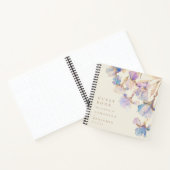 Elegant Iris Floral Wedding Notizblock (Innenseite)