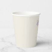 Elegant Iris Floral Wedding Pappbecher (Rechts)
