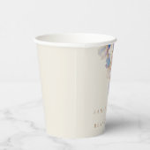 Elegant Iris Floral Wedding Pappbecher (Rechts)