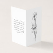 Elegant Iris Funeral Order of Service Program (Vorderseite)