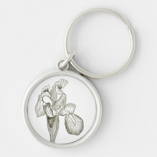 Elegant Iris Keychain Schlüsselanhänger