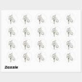 Elegant Iris Sticker (Blatt)