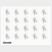 Elegant Iris Sticker (Blatt)