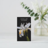 Elegant Iris Studio Fotograf Florist Kinderzimmer Visitenkarte (Stehend Vorderseite)