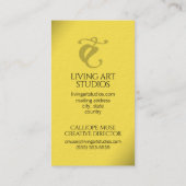 Elegant Iris Studio Fotograf Florist Kinderzimmer Visitenkarte (Rückseite)