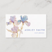 Elegant Iris Visitenkarte (Vorderseite)