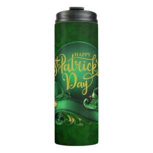 Elegant Irish Hat & Boot - Happy St. Patrick's Day Thermosbecher