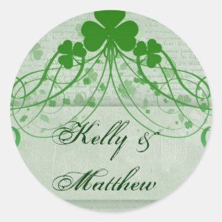 Elegant Irish Runder Aufkleber
