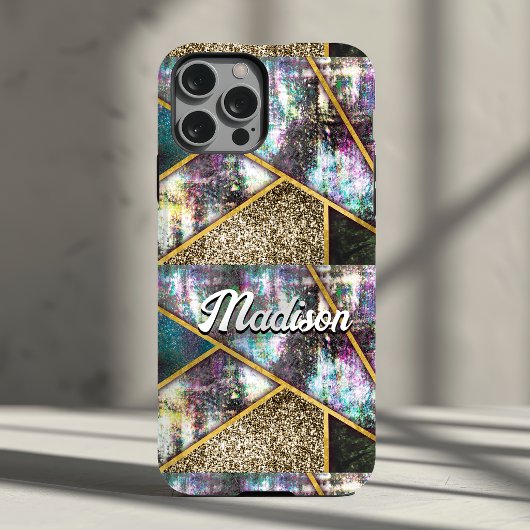 Elegant irisierend Mädchen geometrisch Case-Mate iPhone Hülle
