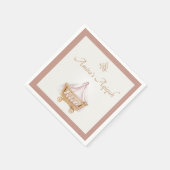 Elegant Islamic Aqiqah Baby Girl Napkin Serviette (Ecke)
