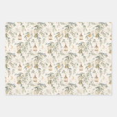 Elegant Islamic Garden Wrapping Paper Set Geschenkpapier Set (Vorderseite 2)