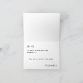 Elegant Islamic sympathy condolence Bismillah Karte (Innenseite)