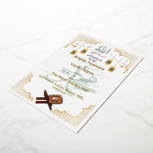 Elegant Islamic Wedding Invitation Folieneinladung (Gedreht)