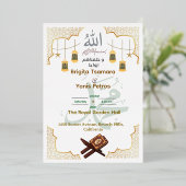 Elegant Islamic Wedding Invitation Folieneinladung (Stehend vorne)