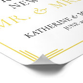 Elegant Island Citrus Yellow Green Guestbook Sign Poster (Ecke)