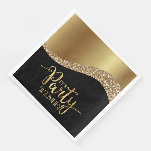 Elegant ist das Party Time Paper Napkin Serviette (Ecke)