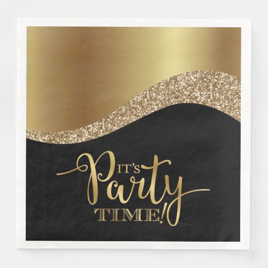 Elegant ist das Party Time Paper Napkin Serviette (Vorderseite)