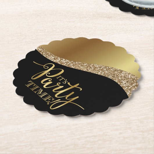 Elegant ist Party Time Untersetzer (angewinkelt)