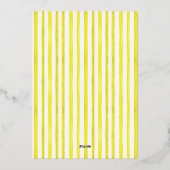 Elegant Italian Birthday  Folieneinladung (Rückseite)