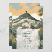 Elegant Italy Capri Destination Brautparty Einladung (Vorne/Hinten)