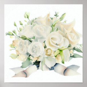 Elegant Ivory, Attendants Bouquet (A) Poster
