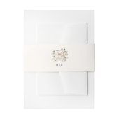 Elegant Ivory Bow Floral Wedding Einladungsbanderole (Vorderseite Beispiel)