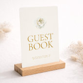 Elegant Ivory Floral Guest Book Sign Einladung