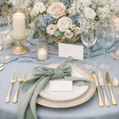 Elegant Ivory Floral Wedding Attire Card Einladung