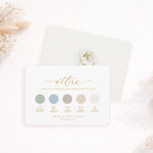 Elegant Ivory Floral Wedding Attire Card Einladung