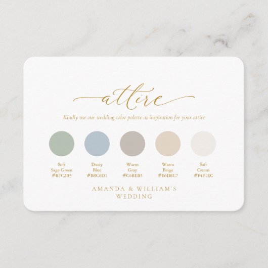 Elegant Ivory Floral Wedding Attire Card Einladung (Vorderseite)