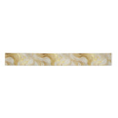 Elegant Ivory Marble and Gold Glitter Satinband (Vorderseite)