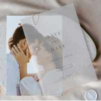 Elegant Ivory Minimalistisch Rettete unser Datum