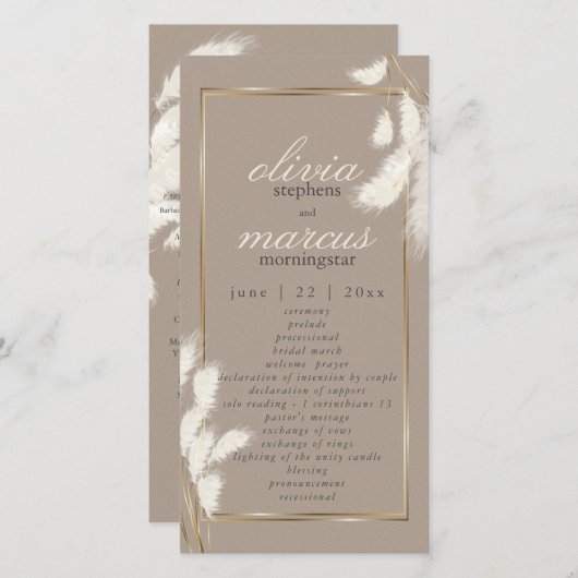 Elegant Ivory Pampas Grass Abby1 (Vorne/Hinten)