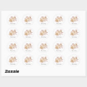 Elegant Ivory roses customizable Runder Aufkleber (Blatt)