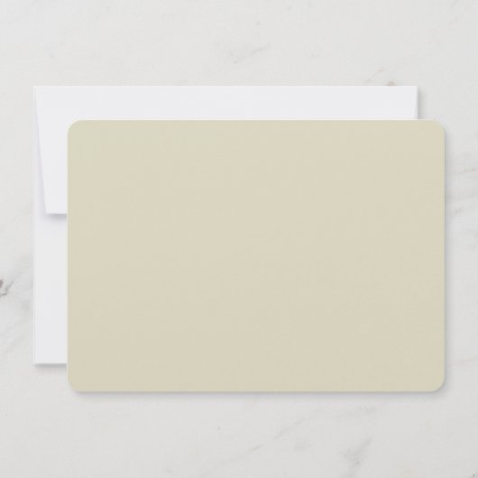 Elegant Ivory Sage and Gold RSVP Card Einladung (Rückseite)