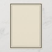 Elegant Ivory The Night Before Rehearsal Dinner Einladung (Rückseite)