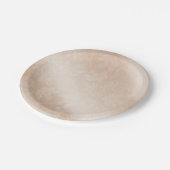 Elegant Ivory Wedding Floral Paper Teller (Schrägansicht)