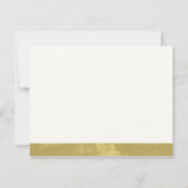 Elegant Ivory Wedding RSVP (Rückseite)