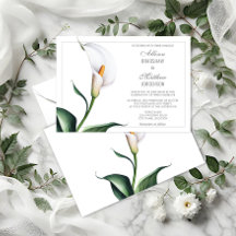 Elegant Ivory White Calla Lily Wedding